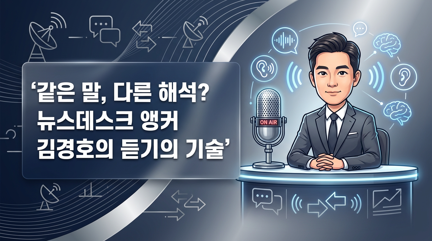 같은 말, 다른 해석? 뉴스데스크 앵커 김경호의 듣기의 기술