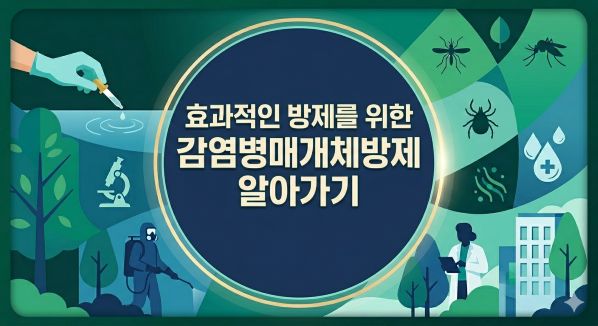 효과적인 방제를 위한 감염병 매개체 방제 알아가기