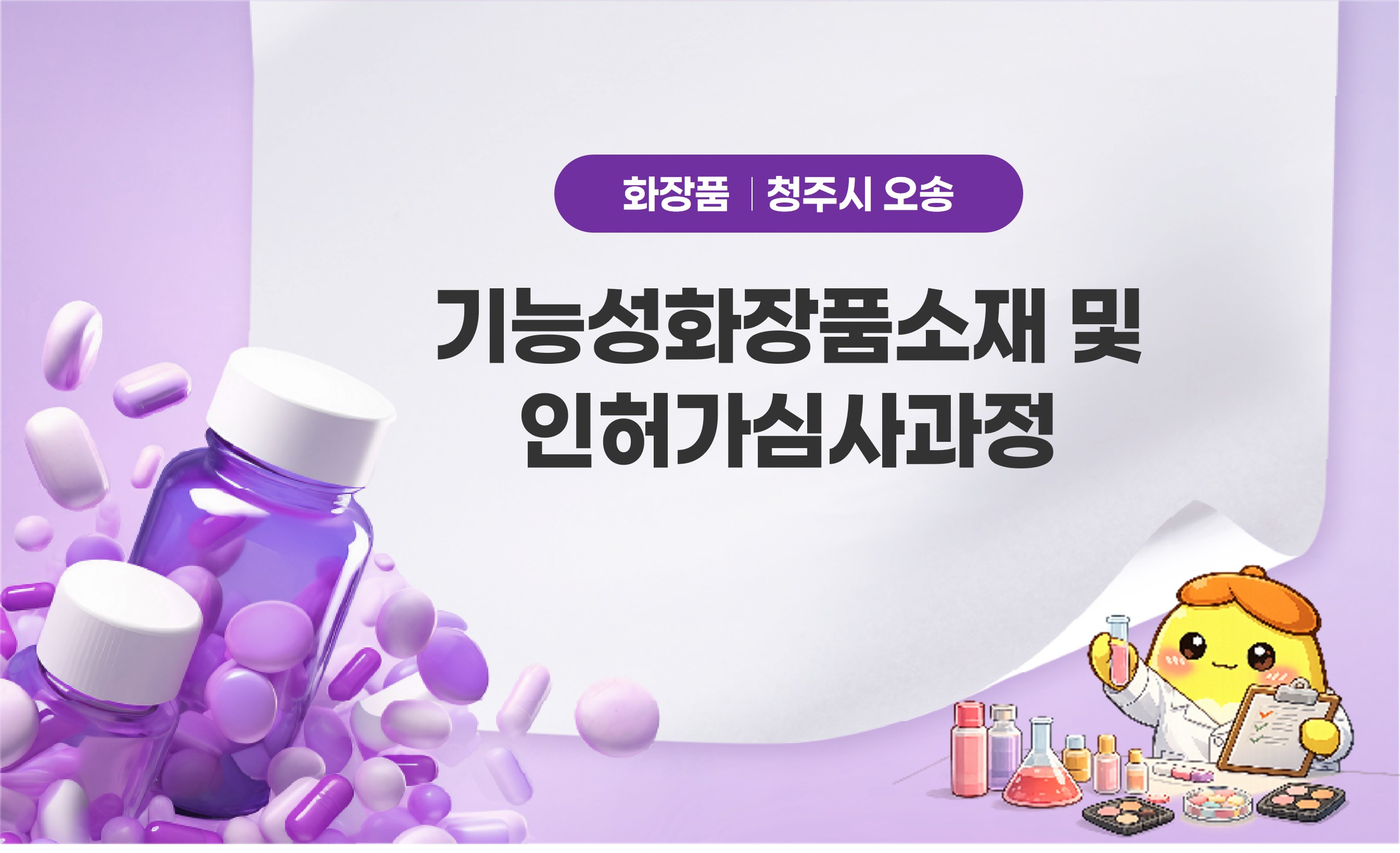 기능성화장품소재및인허가심사과정
