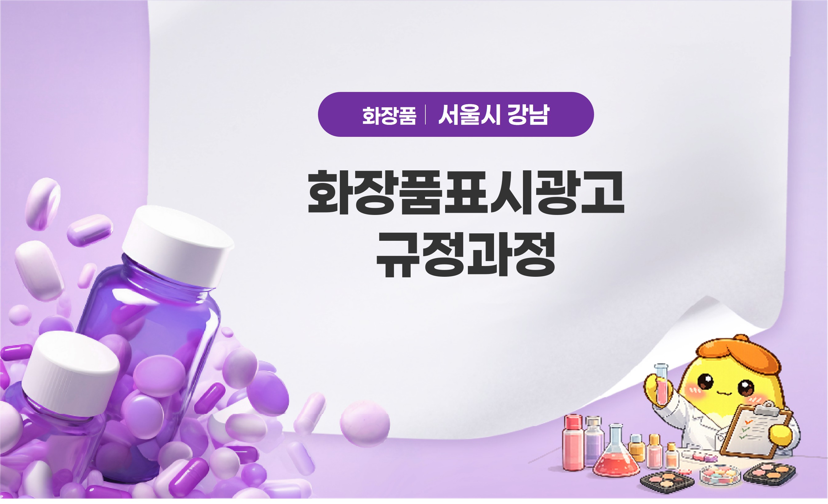 화장품표시광고규정과정