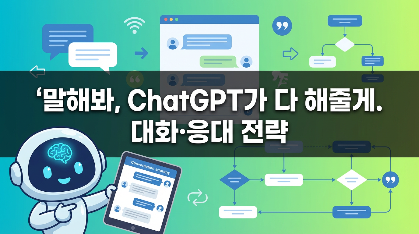말해봐,ChatGPT가다해줄게.대화·응대전략