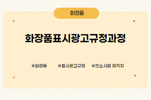 표시광고규정과정